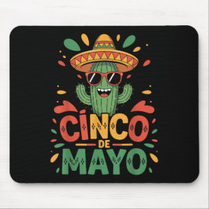 Funny Cactus und Sombrero Cinco de Mayo Cactus Som Mousepad