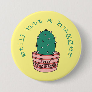 Funny Cactus: Vollständig geimpft, aber noch kein  Button