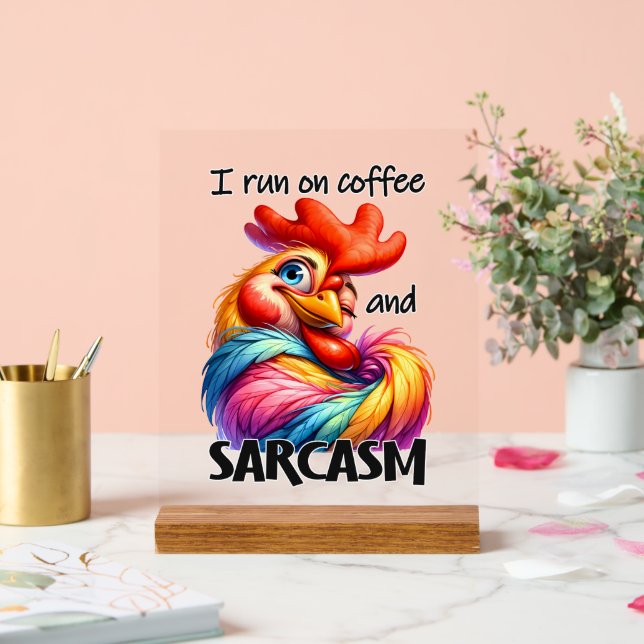Funny Cafe Sarkasmus Wortkunsthammer Acrylschild (Hochzeit)