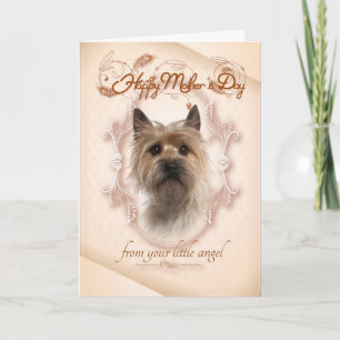 Funny Cairn Terrier Mother's Day Card Karte