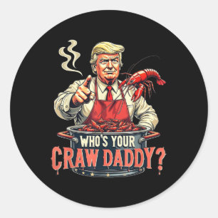 Funny Cajun Boil Meeresfrüchte Shirt Whoi Your Cra Runder Aufkleber