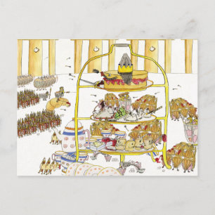 Funny Cake History 1066 Quirky Nachmittagstee Postkarte