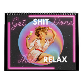 Funny Calendar For Her Gift Friend Retro "Done" Kalender