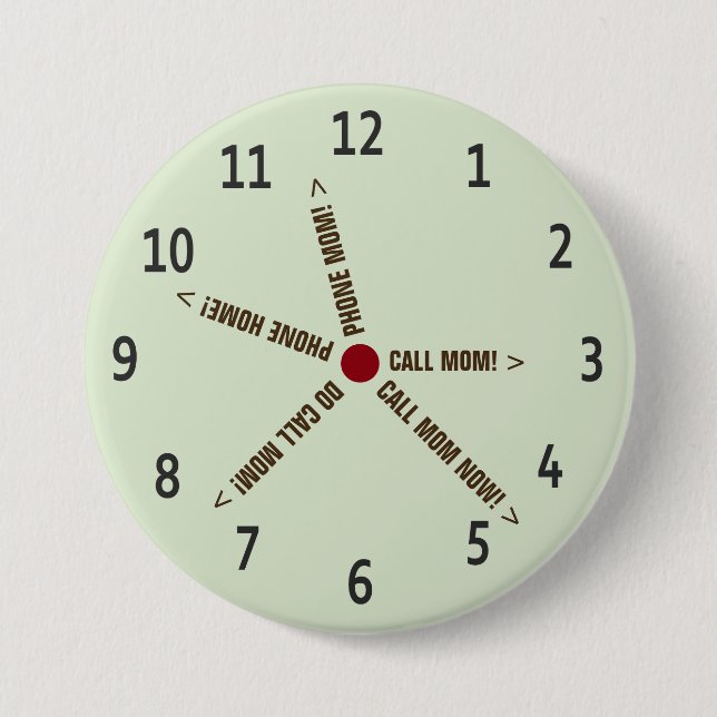 Funny Call Mama Imaging Clock Button (Vorderseite)