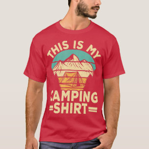 Funny Camp Camper Retro Camping Zelt Das ist mein T-Shirt