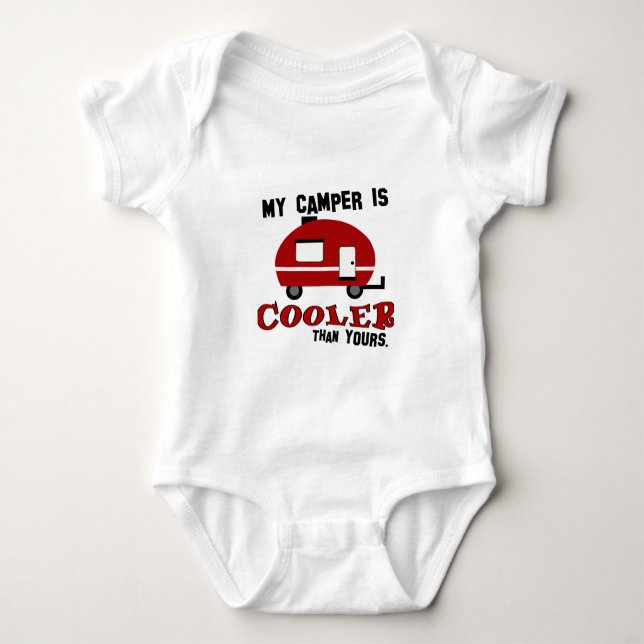 Funny Camper Baby Shirt (Vorderseite)