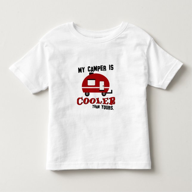 Funny Camper Kleinkind T - Shirt (Vorderseite)
