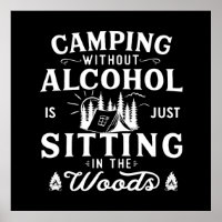 Funny Camper Slogan Camping trinken Redewendungen