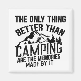 Funny Camper Slogan Sommer Camping Zitate Magnet