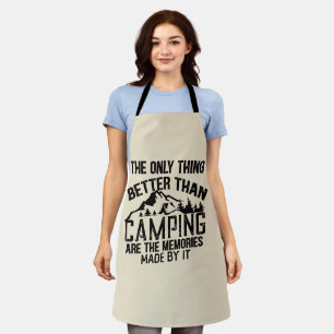Funny Camper Slogan Sommer Camping Zitate Schürze