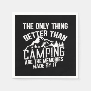 Funny Camper Slogan Sommer Camping Zitate Serviette