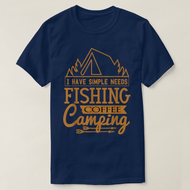 Funny Camping Angeling Business Zitat  T-Shirt (Design vorne)
