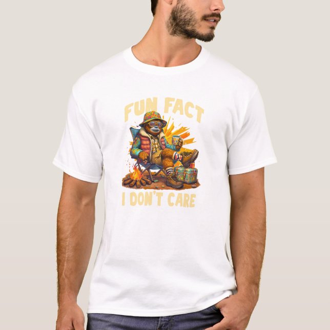 Funny Camping Bear Shirt (Vorderseite)