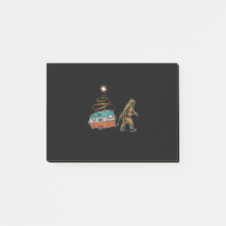 Funny Camping Bigfoot Light Christmas Tree Geschen Post-it Klebezettel