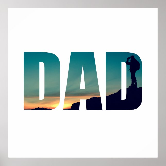 Funny Camping Camper WanderPapa Poster (Vorne)