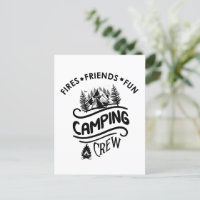Funny Camping Crew Slogan Campingfreunde