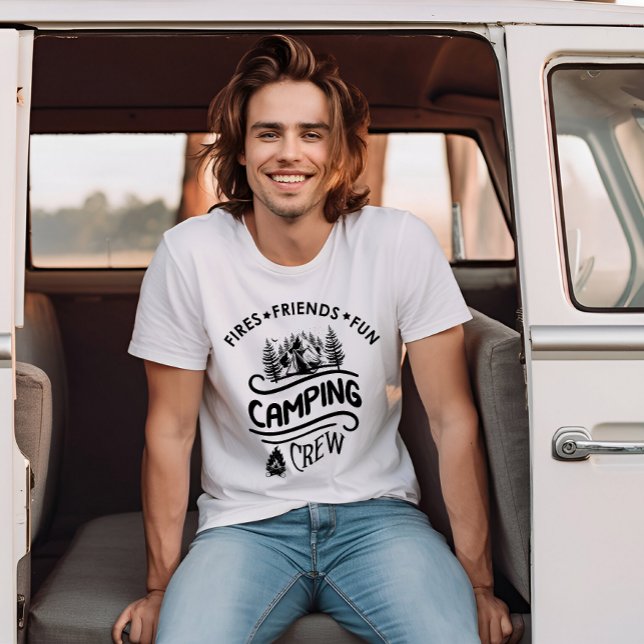 Funny Camping Crew Slogan Campingfreunde T-Shirt (Von Creator hochgeladen)