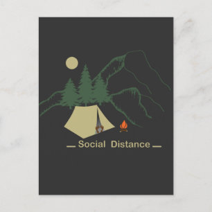 Funny Camping Happy Camper Postkarte