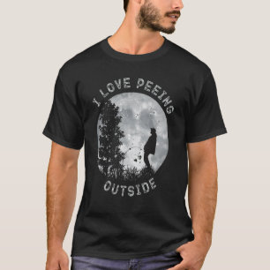 Funny Camping I Piss Außerhalb I Liebe Pissen Auße T-Shirt