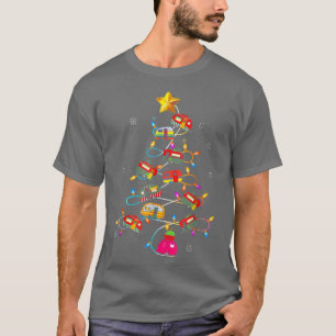 Funny Camping Merry Christmas Tree Campers Snowman T-Shirt