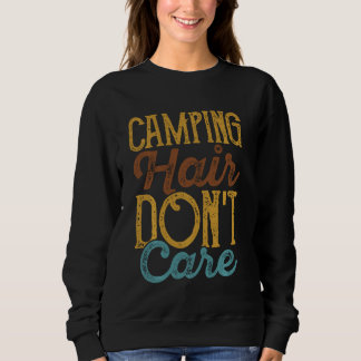 Funny Camping Outdoor Retro Vintager Sonnenunterga Sweatshirt