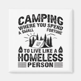 Funny Camping Redewendungen Magnet