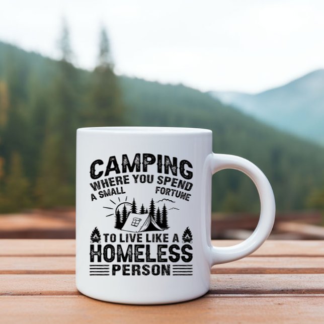 Funny Camping Redewendungen Tasse (Von Creator hochgeladen)