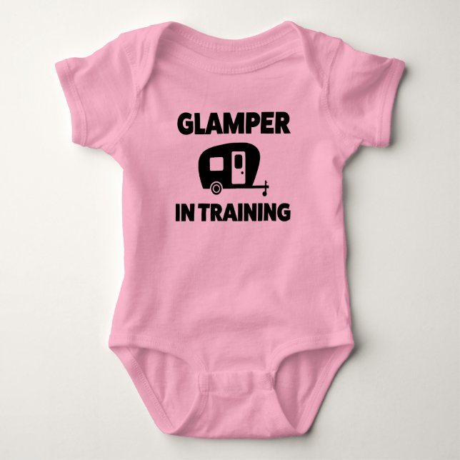 Funny Camping RVing Jersey Bodysuit für Baby Strampler (Vorderseite)