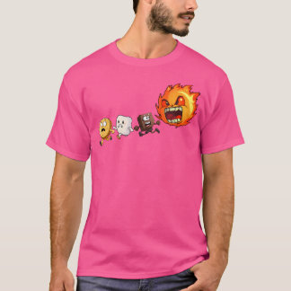 Funny Camping Smores Campfire Biscuit Schokolade M T-Shirt