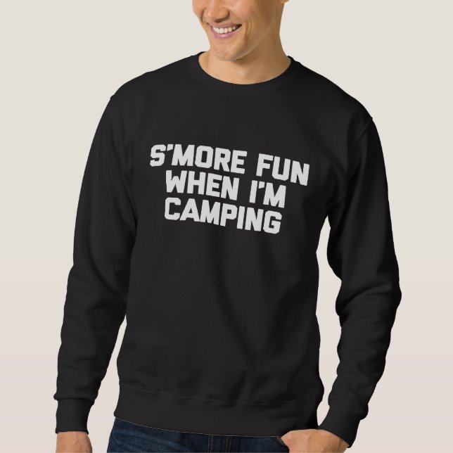 Funny Camping Spaß beim Camping Spaß Sweatshirt (Vorderseite)