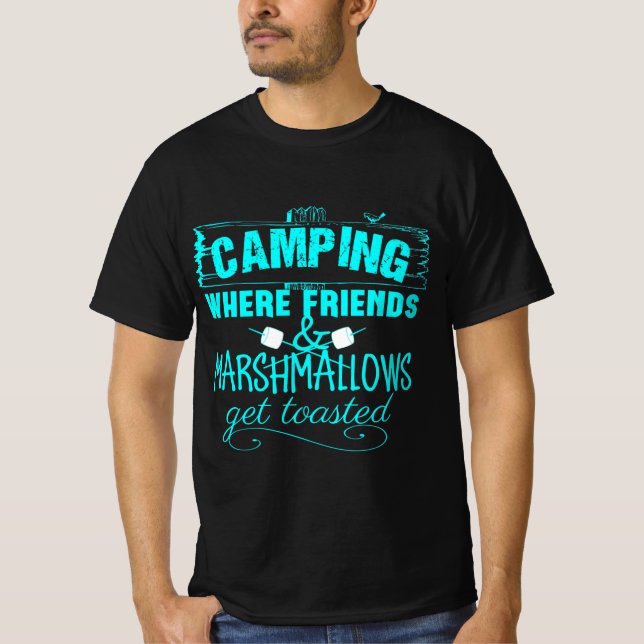 Funny Camping Sprichwort T-Shirt (Vorderseite)