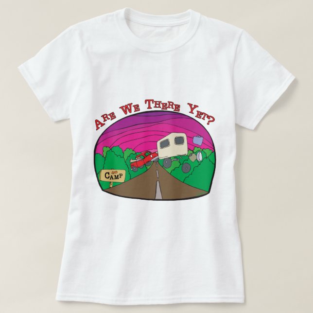 Funny Camping T-Shirt (Design vorne)