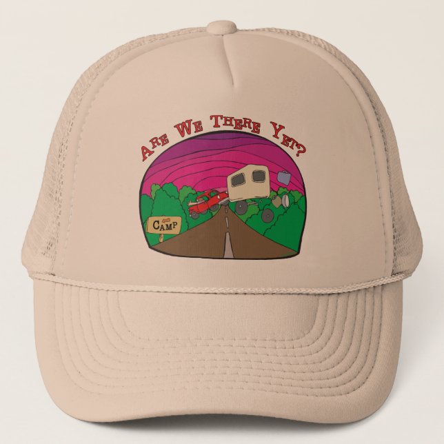 Funny Camping Truckerkappe (Vorderseite)