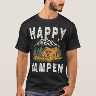 Funny Camping Wandern Lover Moderner Glücksbringer T-Shirt