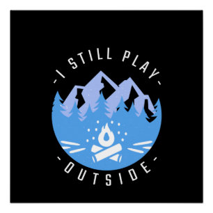 Funny Camping Zitat Urlaub Geschenk Poster