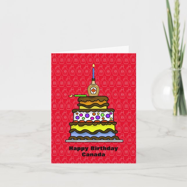 Funny Canada Day Birthday Card Karte (Vorderseite)