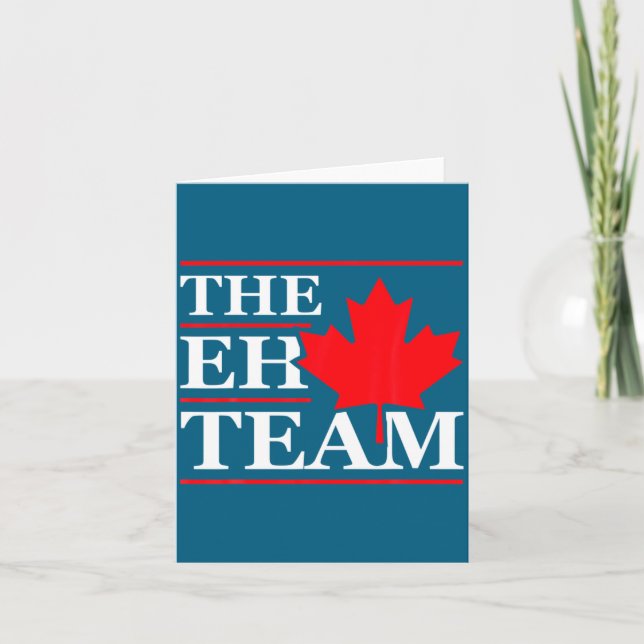 Funny Canada Eh Team Canadian Comedy Sarcasm Map  Karte (Vorderseite)