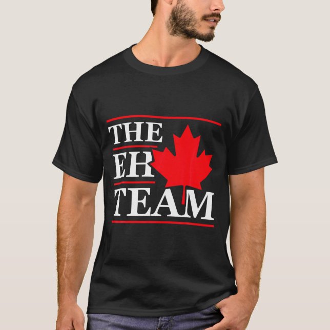 Funny Canada Eh Team Canadian Comedy Sarcasm Map  T-Shirt (Vorderseite)