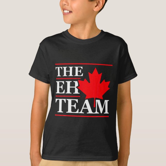Funny Canada Eh Team Canadian Comedy Sarcasm Map  T-Shirt (Vorderseite)