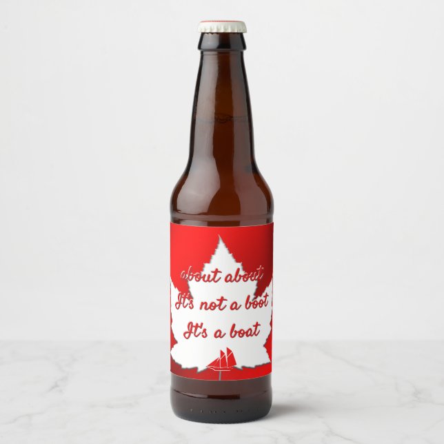 Funny Canada Labels über das kanadische Beer-Flasc Bierflaschenetikett (Vorderseite)