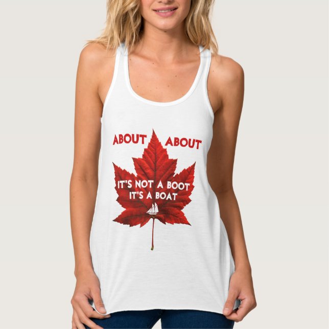 Funny Canada Tank Tops Women's Canada Souvenir Top (Vorderseite)