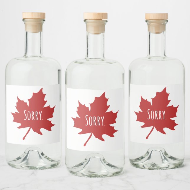 Funny Canadian Alkoholflaschenetikett (Flaschen)