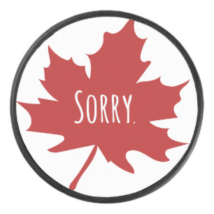 Funny Canadian Eishockey Puck