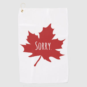 Funny Canadian Golfhandtuch