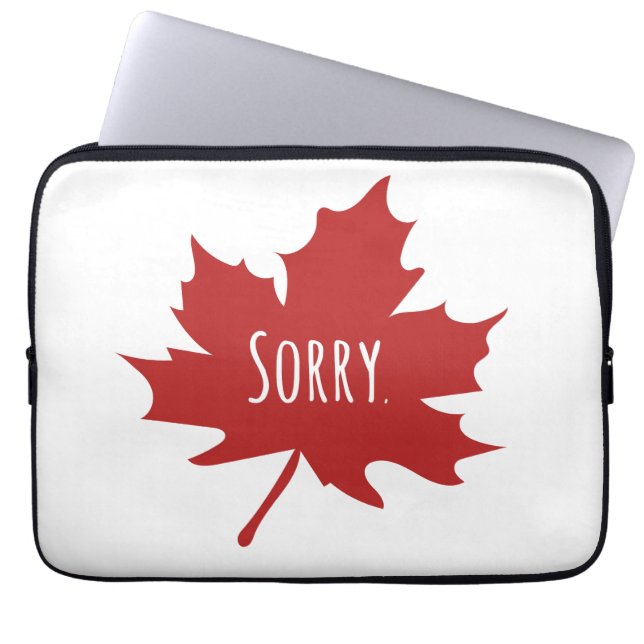 Funny Canadian Laptopschutzhülle (Vorderseite)