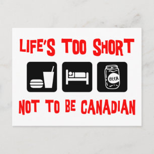 Funny Canadian Postkarte