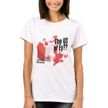 Funny Canadian Pride T-Shirt. Kanada-Kartentest