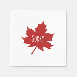 Funny Canadian Serviette