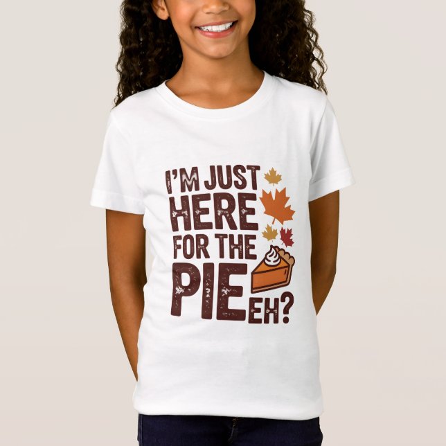 Funny Canadian Thanksgiving Pie 'Eh' Retro Fall  T-Shirt (Vorderseite)