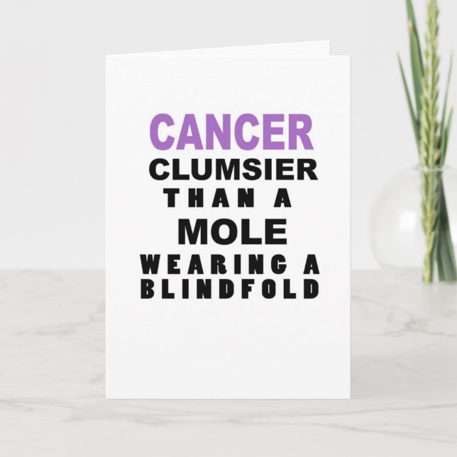 Funny Cancer Birthday Card Karte (Vorderseite)